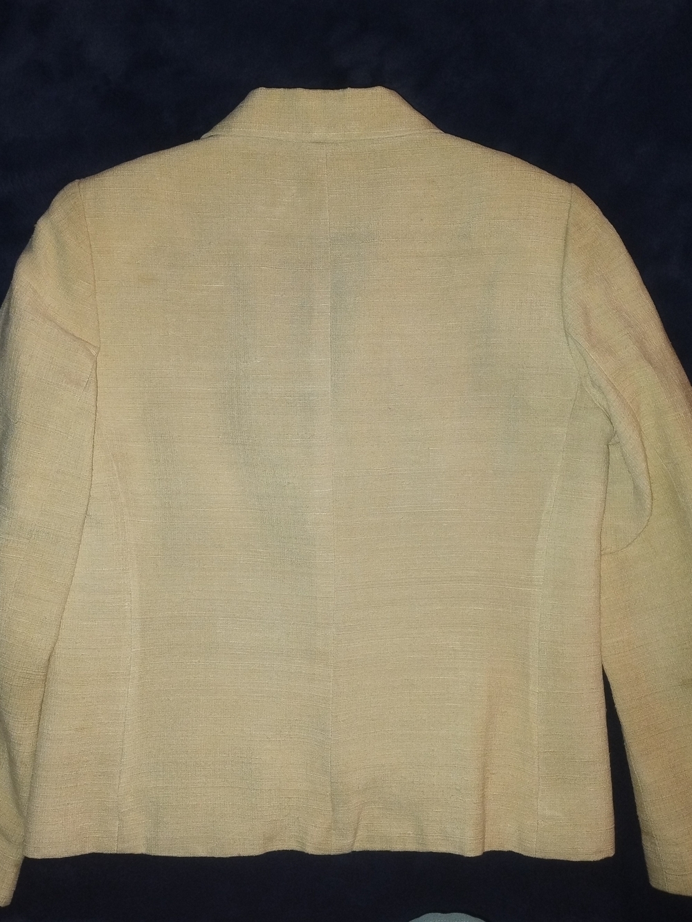 Vintage Diane Von Furstenberg Silk Waist Coat Jacket Size 8 - Picture 7 of 11